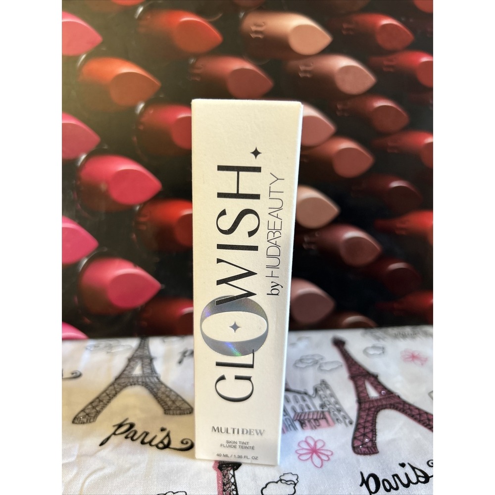 GloWish By Huda Beauty Multi Dew Skin Tint - 1.35oz Full Size Read— Tan 08